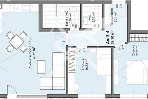 Тристаен апартамент в Пловдив, Христо Смирненски - 103 кв.м за 1009 €/кв.м - Снимка #1
