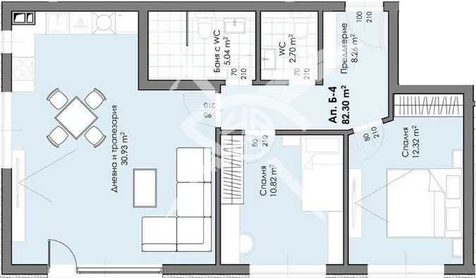 Тристаен апартамент в Пловдив, Христо Смирненски - 103 кв.м за 1009 €/кв.м - Снимка #1