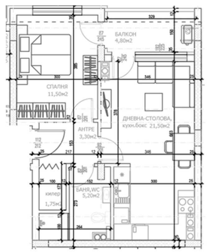 Двустаен апартамент в Пловдив, Тракия - 68 кв.м за 1295 €/кв.м - Снимка #1
