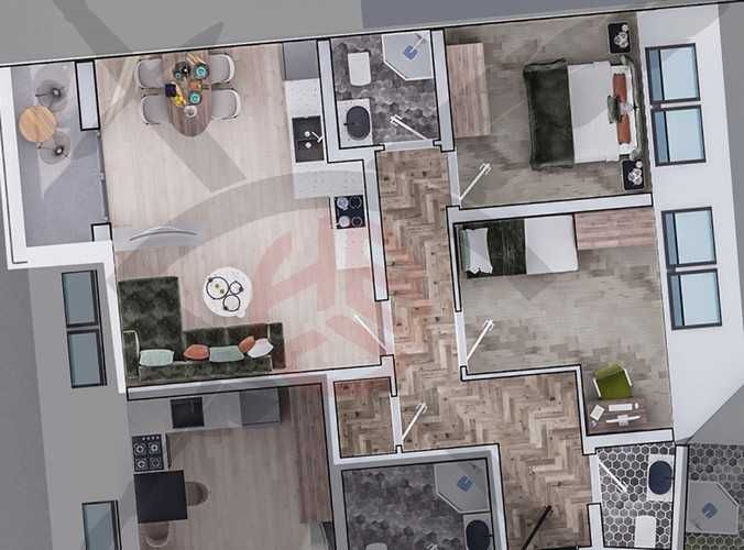 Тристаен апартамент в София, Стрелбище - 98 кв.м за 2869 €/кв.м - Снимка #1