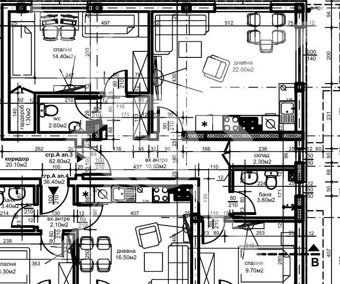 Тристаен апартамент в Пловдив, Христо Смирненски - 94 кв.м за 1127 €/кв.м - Снимка #1