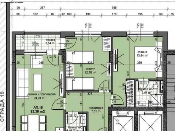 Тристаен апартамент в Пловдив, Тракия - 97 кв.м за 1016 €/кв.м - Снимка #1