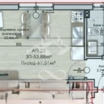 Двустаен апартамент в Велинград - 62 кв.м за 874 €/кв.м - Снимка #1