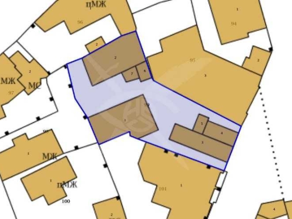 Парцел в Пловдив, Център - 81 кв.м за 504 €/кв.м - Снимка #1