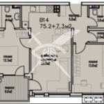 Тристаен апартамент в Бургас, Сарафово - 82 кв.м за 1273 €/кв.м - Снимка #1