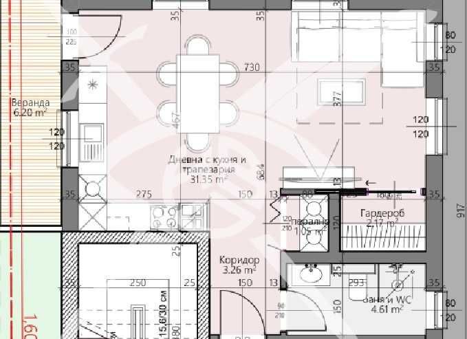 Едностаен апартамент в Пловдив, Христо Смирненски - 52 кв.м за 1583 €/кв.м - Снимка #1