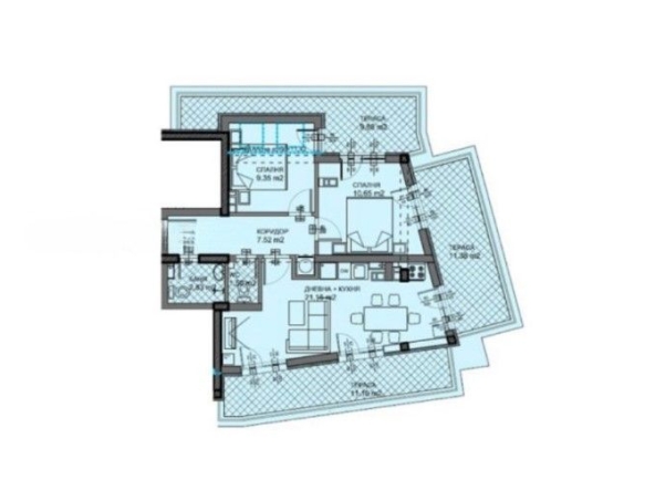 Тристаен апартамент в София, Овча купел - 134 кв.м за 1448 €/кв.м - Снимка #1