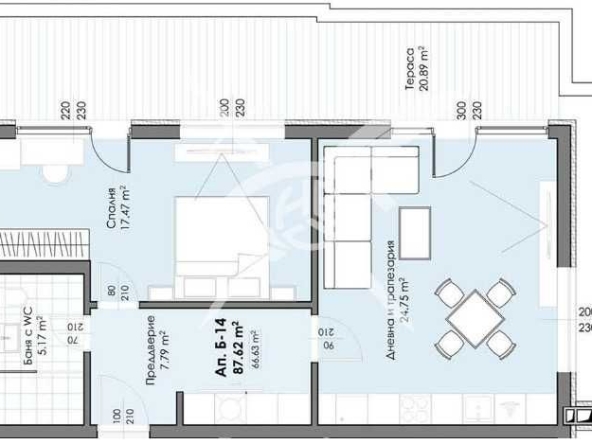 Двустаен апартамент в Пловдив, Христо Смирненски - 107 кв.м за 1003 €/кв.м - Снимка #1