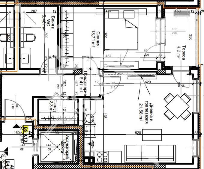 Двустаен апартамент в Пловдив, Остромила - 76 кв.м за 668 €/кв.м - Снимка #1