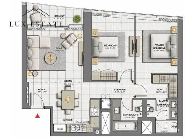 Тристаен апартамент в София, Манастирски ливади - 84 кв.м за 2691 €/кв.м - Снимка #1