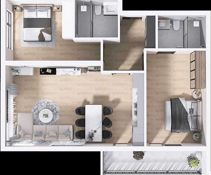 Тристаен апартамент в Пловдив, Христо Смирненски - 101 кв.м за 1310 €/кв.м - Снимка #1