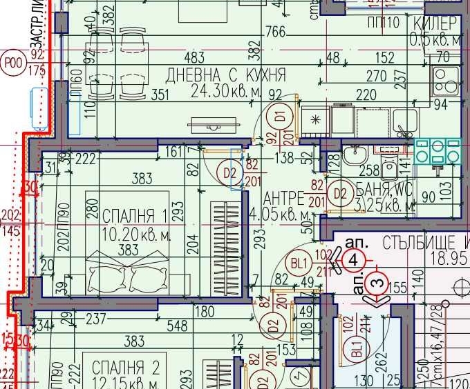 Тристаен апартамент в Пловдив, Кючук Париж - 87 кв.м за 686 €/кв.м - Снимка #1