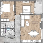 Тристаен апартамент в Пловдив, Кършияка - 108 кв.м за 552 €/кв.м - Снимка #1