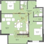 Тристаен апартамент в Пловдив, Беломорски - 110 кв.м за 474 €/кв.м - Снимка #1