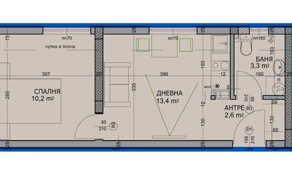 Двустаен апартамент в Пловдив, Христо Смирненски - 48 кв.м за 902 €/кв.м - Снимка #1
