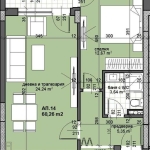 Двустаен апартамент в Раковски - 70 кв.м за 1515 €/кв.м - Снимка #1