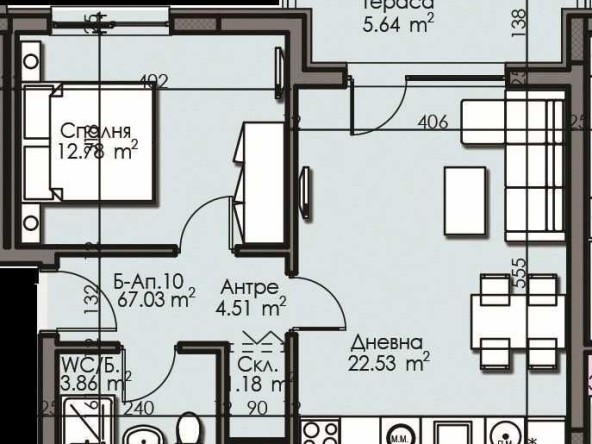 Двустаен апартамент в Бургас, Изгрев - 91 кв.м за 565 €/кв.м - Снимка #1