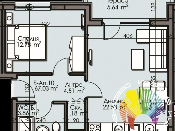 Двустаен апартамент в Бургас, Изгрев - 91 кв.м за 1107 €/кв.м - Снимка #1