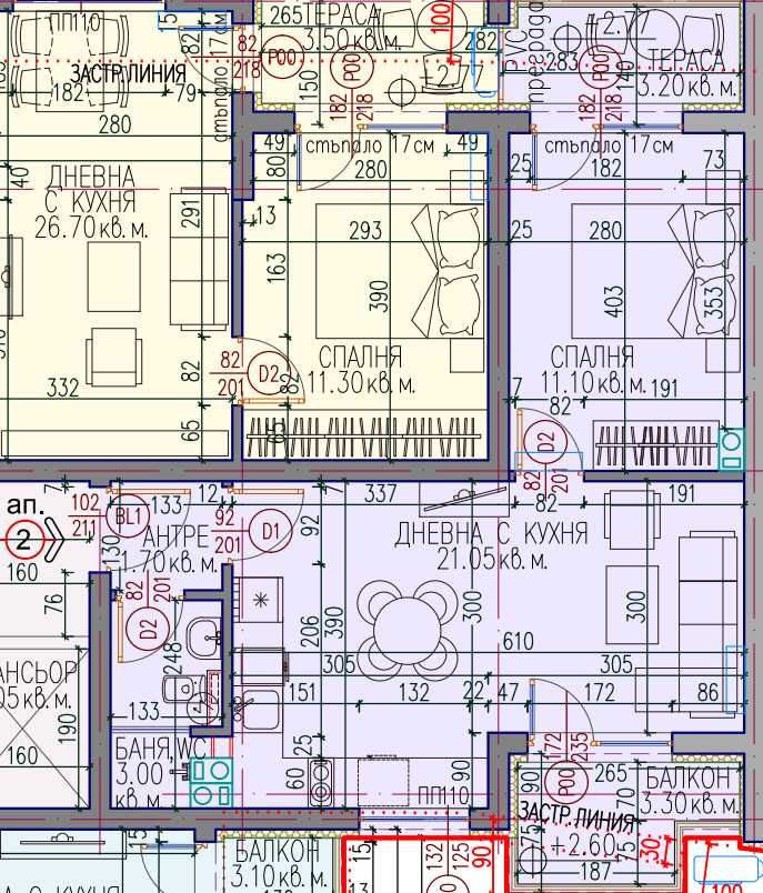 Двустаен апартамент в Пловдив, Кючук Париж - 61 кв.м за 1353 €/кв.м - Снимка #1