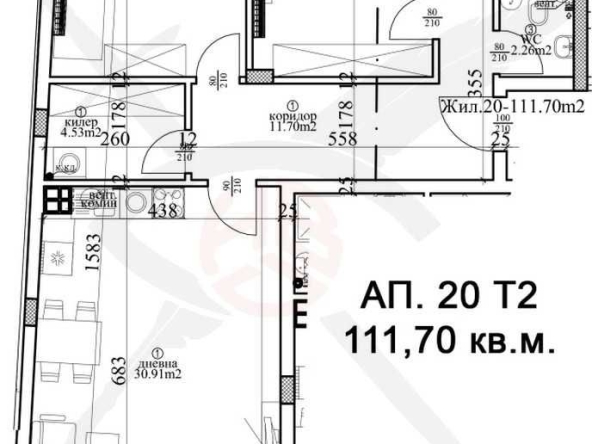 Тристаен апартамент в Варна, Гръцка махала - 142 кв.м за 1500 €/кв.м - Снимка #1