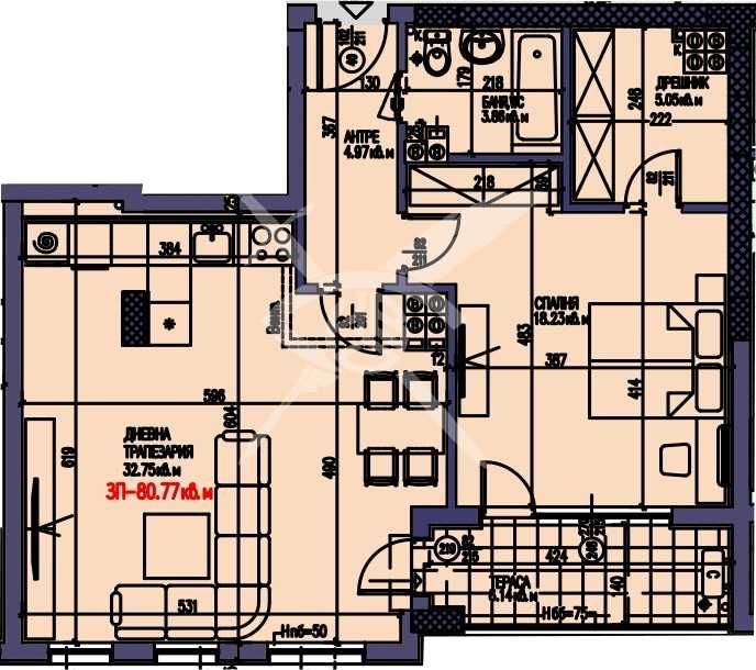 Двустаен апартамент в Пловдив, Христо Смирненски - 107 кв.м за 1450 €/кв.м - Снимка #1