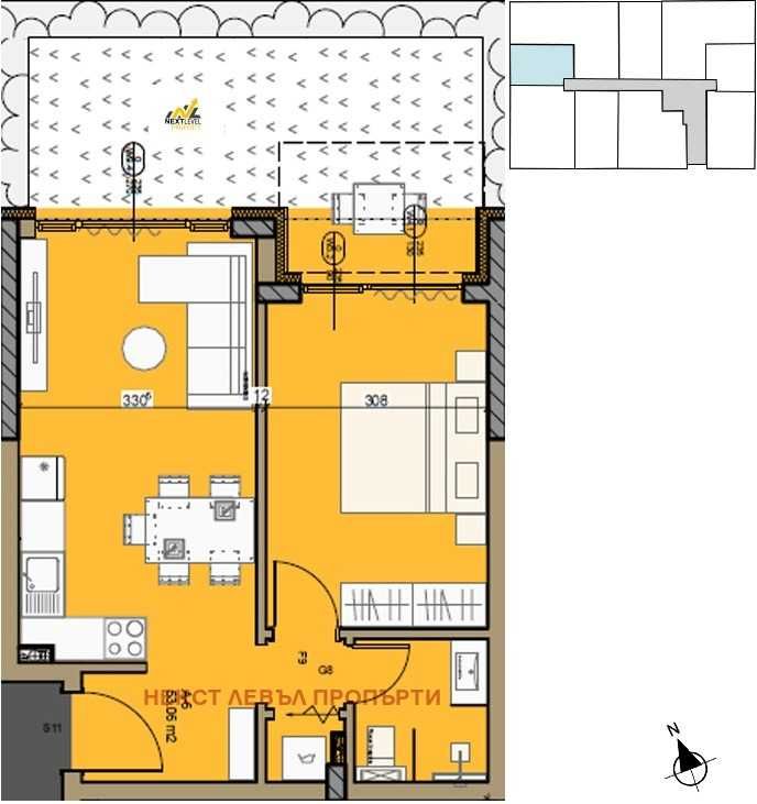 Двустаен апартамент в София, Малинова долина - 59 кв.м за 844 €/кв.м - Снимка #1