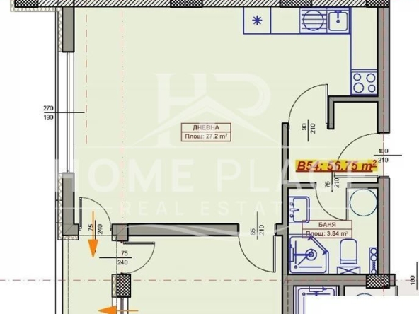 Двустаен апартамент в Варна, Възраждане 1 - 67 кв.м за 936 €/кв.м - Снимка #1