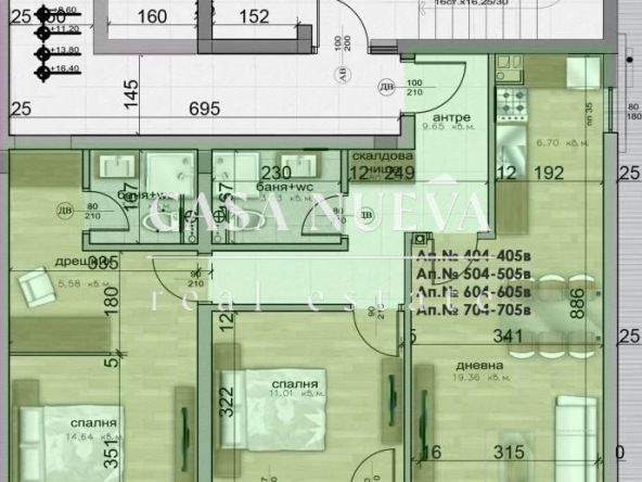 Тристаен апартамент в София, Гоце Делчев - 108 кв.м за 1322 €/кв.м - Снимка #1