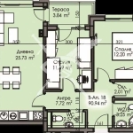 Тристаен апартамент в Бургас, Изгрев - 90 кв.м за 1163 €/кв.м - Снимка #1