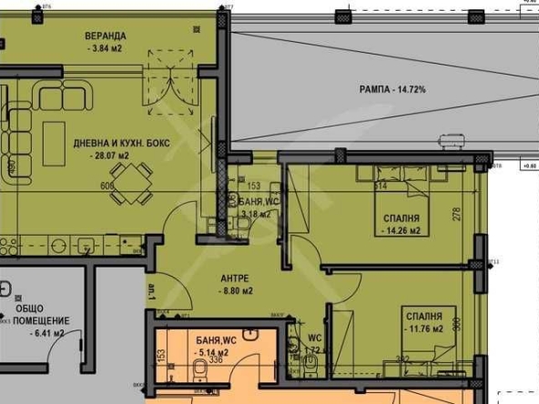 Тристаен апартамент в Пловдив, Остромила - 104 кв.м за 947 €/кв.м - Снимка #1