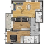 Тристаен апартамент в Пловдив, Остромила - 110 кв.м за 476 €/кв.м - Снимка #1