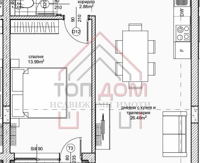 Двустаен апартамент в Варна, Възраждане 1 - 66 кв.м за 1849 €/кв.м - Снимка #1