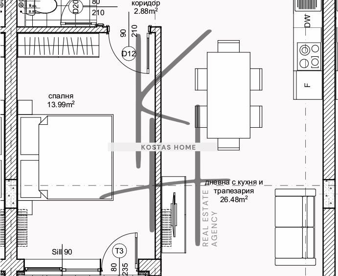 Двустаен апартамент в Варна, Възраждане 1 - 66 кв.м за 1894 €/кв.м - Снимка #1