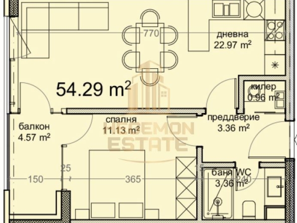 Двустаен апартамент в Варна, Владислав Варненчик - 64 кв.м за 661 €/кв.м - Снимка #1
