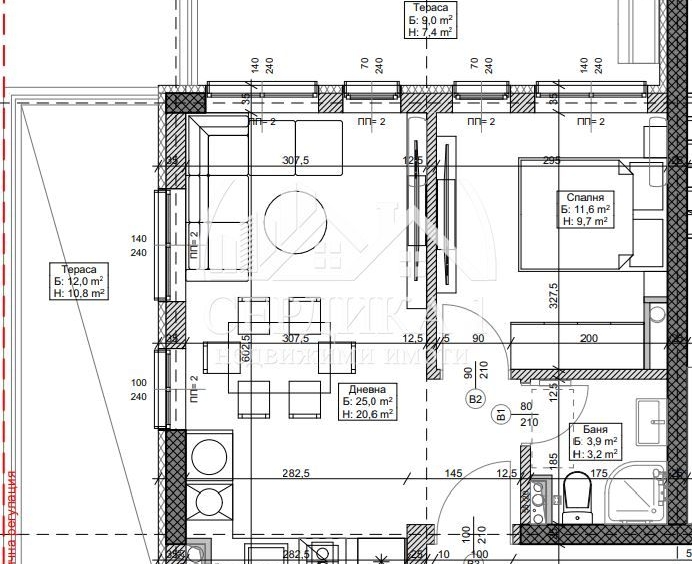 Двустаен апартамент в София, Модерно предградие - 72 кв.м за 1294 €/кв.м - Снимка #1