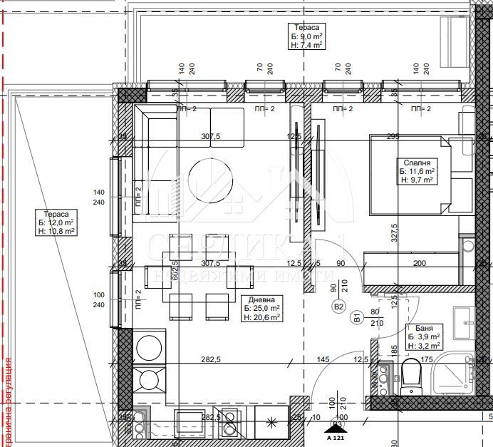 Двустаен апартамент в София, Модерно предградие - 72 кв.м за 1294 €/кв.м - Снимка #1
