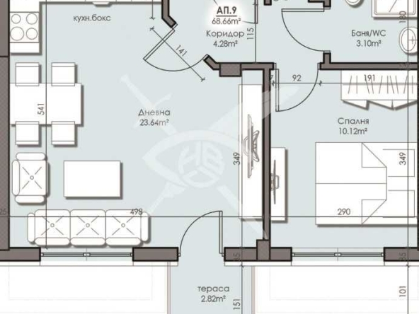 Двустаен апартамент в Бургас, Сарафово - 68 кв.м за 1313 €/кв.м - Снимка #1