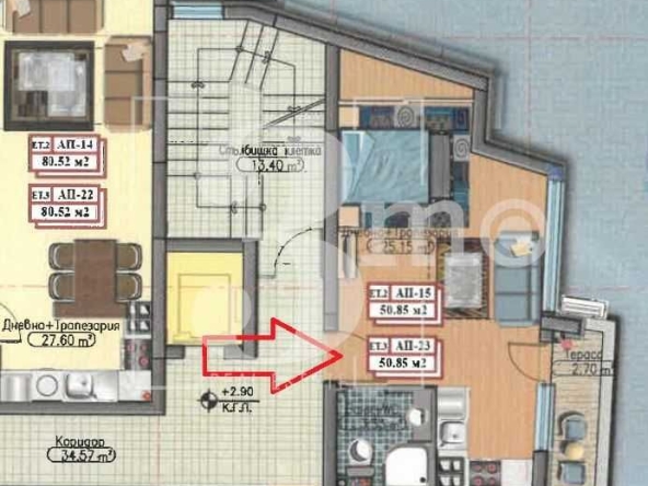 Едностаен апартамент в София, Дружба 1 - 51 кв.м за 1350 €/кв.м - Снимка #1