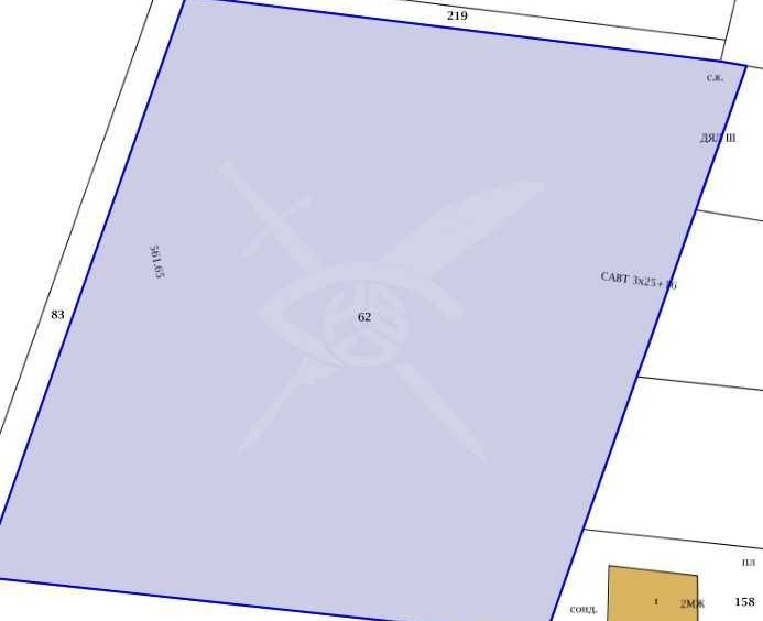 Парцел в Пловдив, Беломорски - 6200 кв.м за 26 €/кв.м - Снимка #1