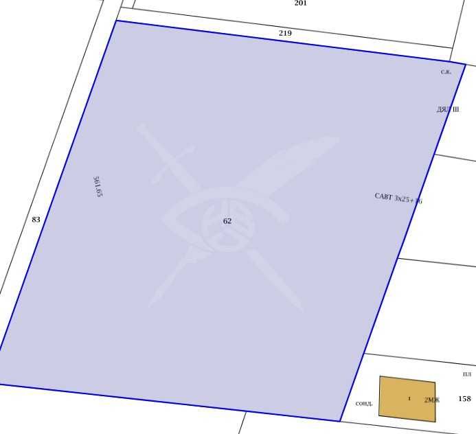 Парцел в Пловдив, Беломорски - 6200 кв.м за 50 €/кв.м - Снимка #1
