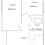 Дава се под наем Тристаен апартамент в София, Докторски паметник - 70 кв.м за 790 € - Снимка #1