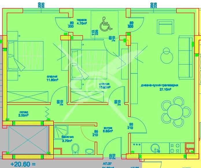 Тристаен апартамент в Бургас, Изгрев - 95 кв.м за 1564 €/кв.м - Снимка #1