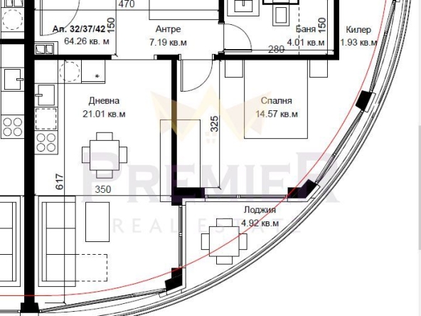 Двустаен апартамент в Варна, Гръцка махала - 77 кв.м за 1277 €/кв.м - Снимка #1