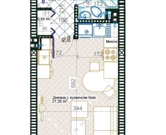 Едностаен апартамент в Пловдив, Западен - 40 кв.м за 1450 €/кв.м - Снимка #1