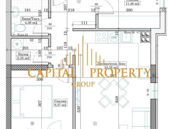 Тристаен апартамент в Варна, Левски - 85 кв.м за 1901 €/кв.м - Снимка #1