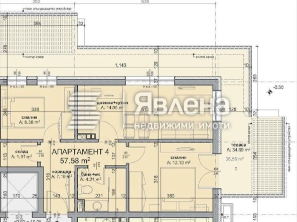 Тристаен апартамент в Бургас, Крайморие - 66 кв.м за 657 €/кв.м - Снимка #1