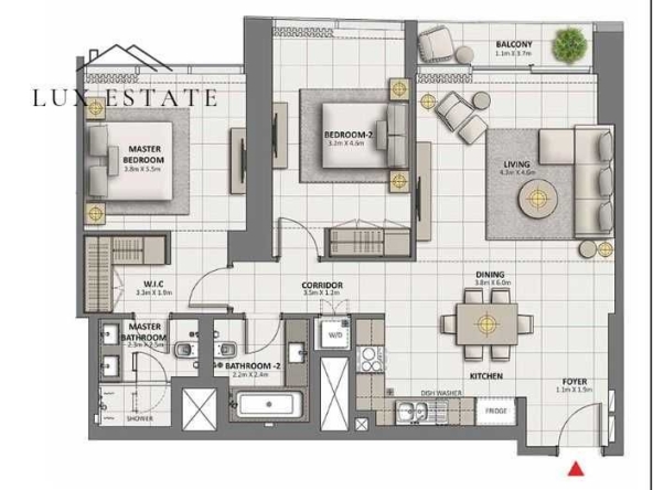 Тристаен апартамент в София, Красно село - 110 кв.м за 2755 €/кв.м - Снимка #1