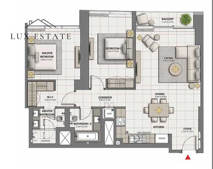 Тристаен апартамент в София, Красно село - 110 кв.м за 2755 €/кв.м - Снимка #1