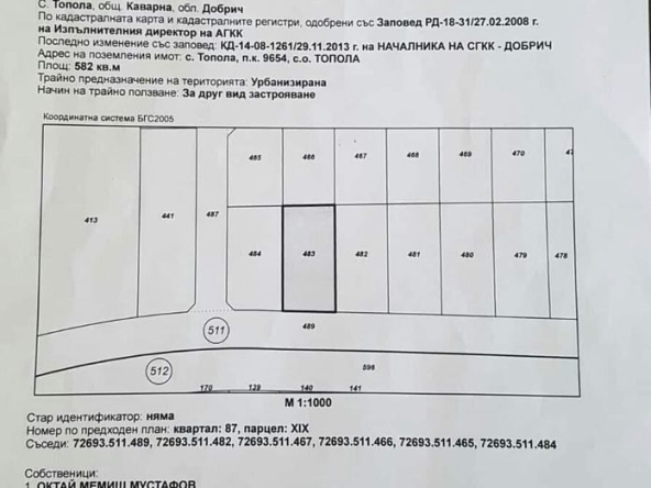 Парцел в Варна, ХЕИ - 582 кв.м за 13 €/кв.м - Снимка #1