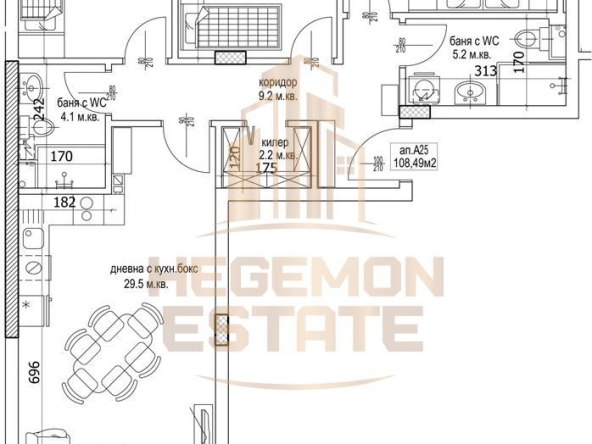 Четиристаен апартамент в Варна, Кайсиева градина - 127 кв.м за 1312 €/кв.м - Снимка #1